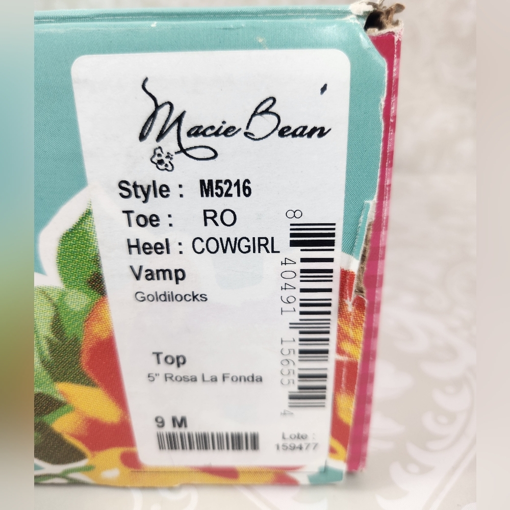 NIB Macie Bean "Goldilocks '5" Rosa La Fonda' Flamingo Ankle Boots #M5216 - Picture 11 of 11